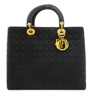 Christian Dior Handbag Nylon Material Black